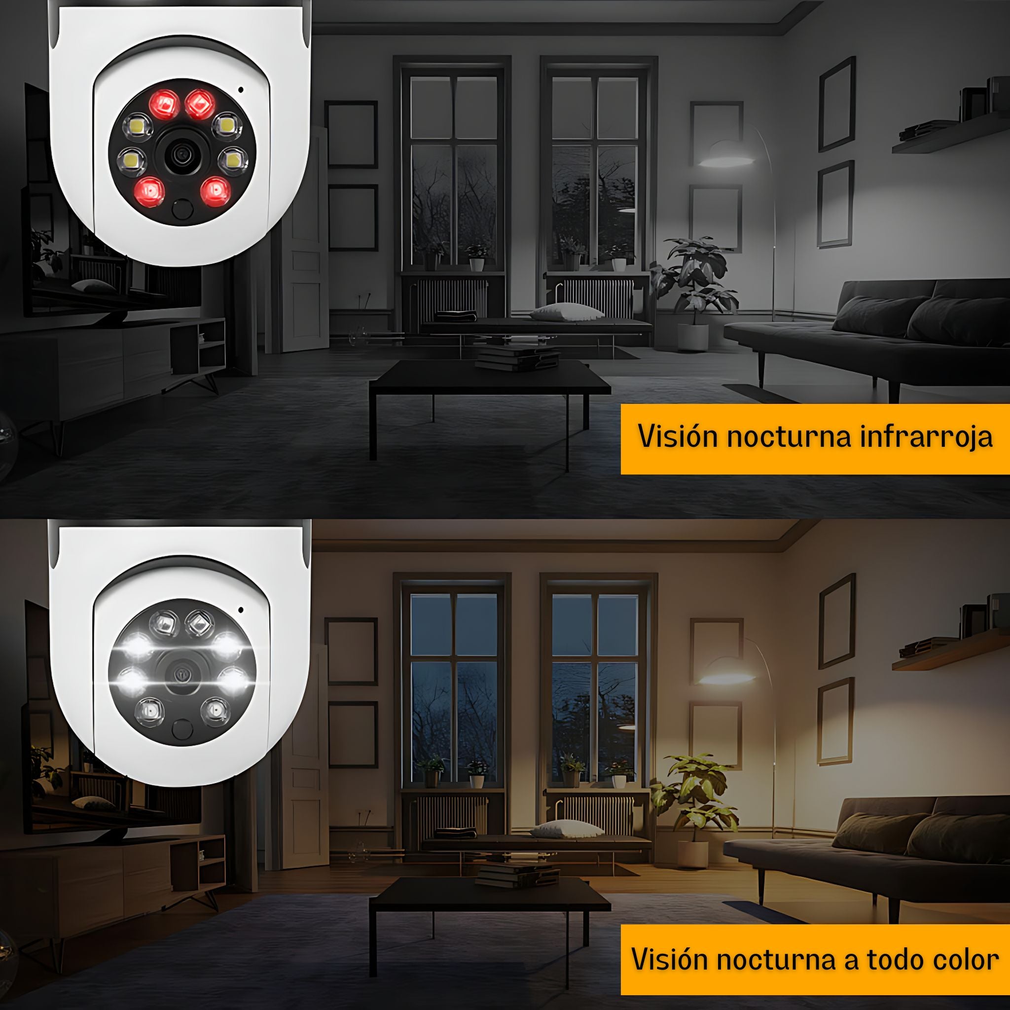 Foco Cámara Wifi HD 360°