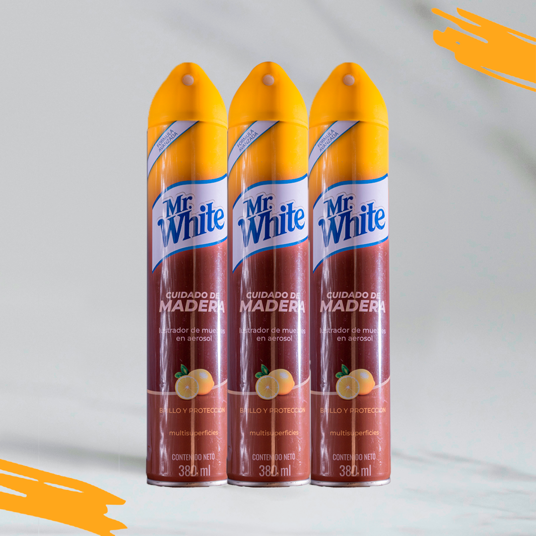 Limpiador de Madera y Melamine en Espuma MR. WHITE